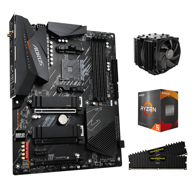 Kit d'évolution AMD Ryzen 5 5800X -  B550 Aorus Elite AX Sur Mesure | DIY Micro 