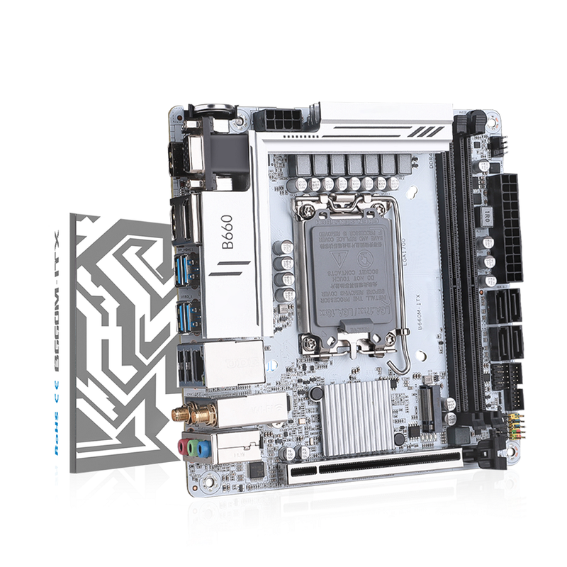 B660M-ITX D4 - Carte Mère Mini iTX Socket LGA1700 Wifi 6E | DIY Micro