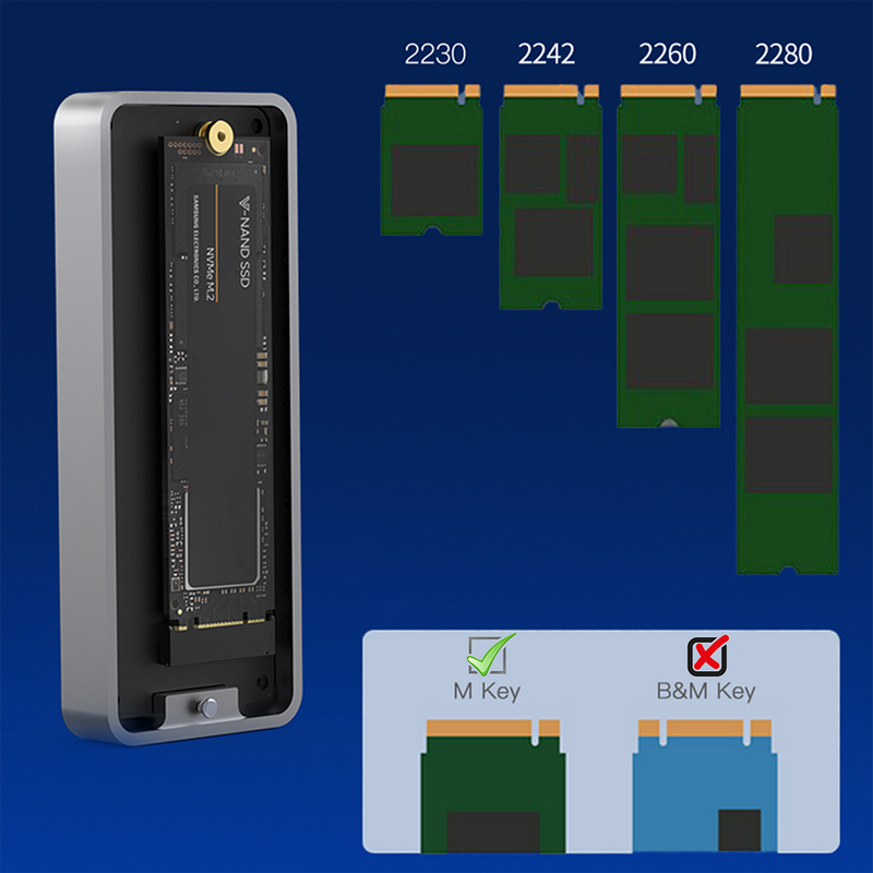 Stockage Mobile SSD Nvme 500GB - USB C 3.2 Gen2x2 20Gbps | DIY Micro