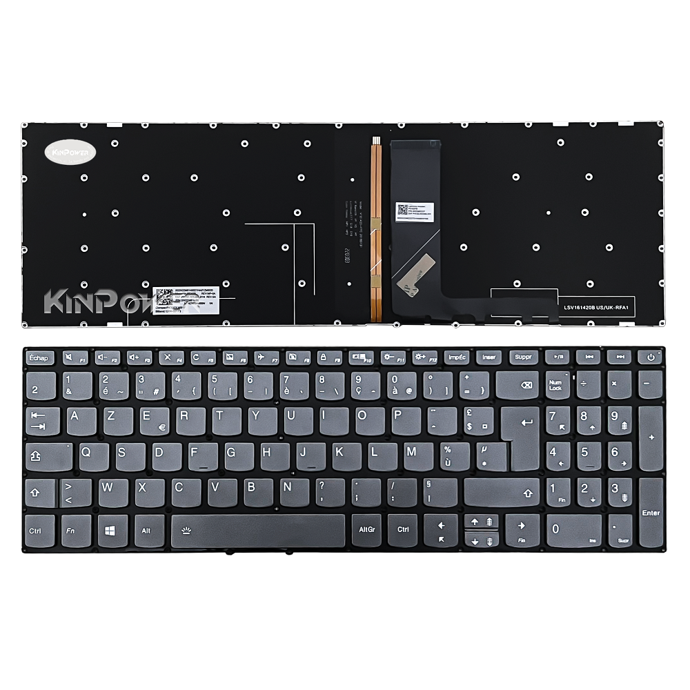 Clavier Azerty Rétroéclairé Pour Lenovo Ideapad 720-15IKB - Neuf, Clavier De Remplacement Français