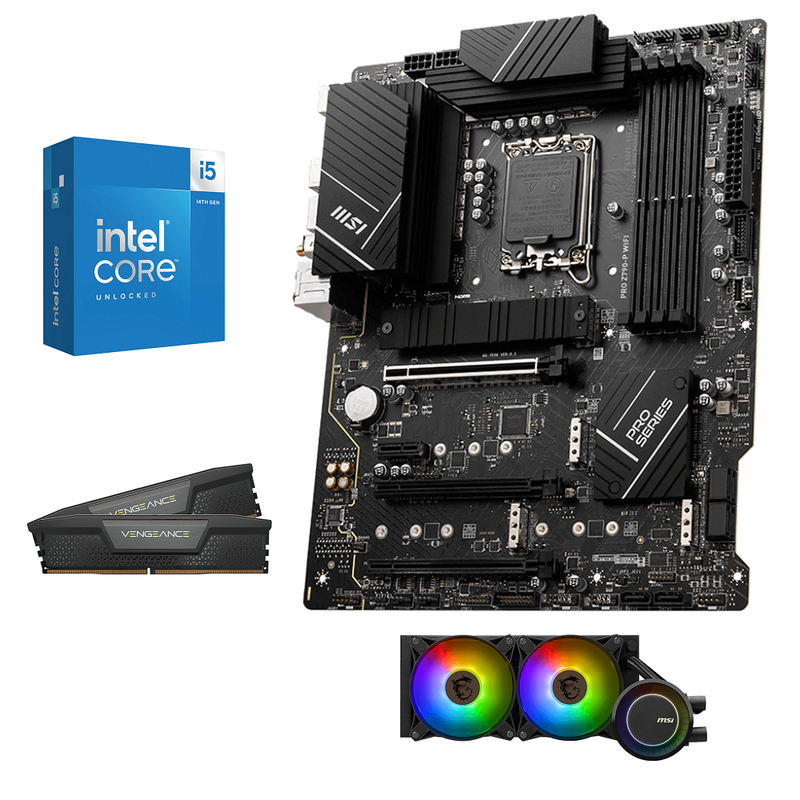 Kit d'évolution Intel Core i5-14600KF - Z790-P Wifi D5 Sur Mesure | DIY Micro
