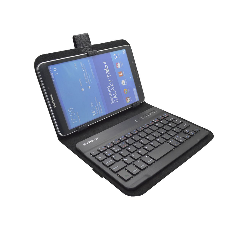 Etui de protection universel avec clavier azerty bluetooth rechargeable pour Tablettes 7-8'' - diymicro.fr