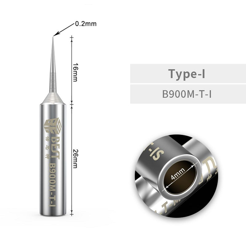 BST-B900M-T Lot de 2 pointes de fer à souder à fil volant en cuivre de 0,2 mm sans oxygène - diymicro.fr