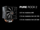 Bequiet Pure Rock 2 - Refroidisseur de CPU Pour LGA1700 et AM5 | DIY Micro