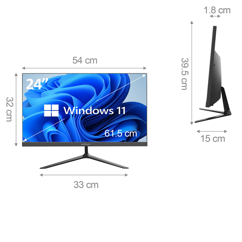 PC All-in-one 24'' i3-13100 SSD 1TB - PC sur mesure | DIY Micro