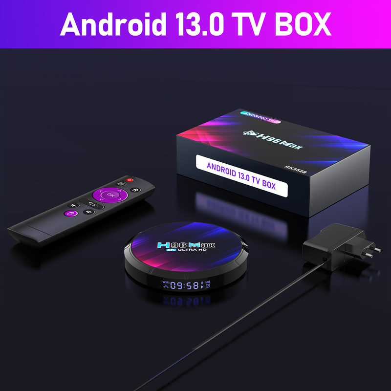 Boîtier IPTV Android 13 - Quad Core 64bits 4G Ram 64Go Wifi 6 | DIY MICRO