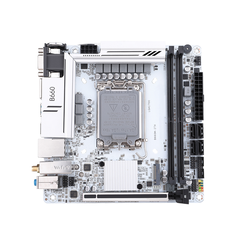 B660M-ITX D4 - Carte Mère Mini iTX Socket LGA1700 Wifi 6E | DIY Micro