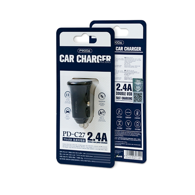Chargeur Allume Cigare Multi 2 Port USB 2.4A 12W | DIY Micro