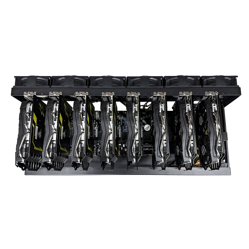 Rig Minage Plateforme Ouverte 2000W - 8 GPU GTX 1660 Super | DIY Micro