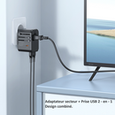 Adaptateur de Voyage Prises Internationnal avec USB C PD | DIY Micro