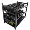 Rig Minage Plateforme Ouverte 5200W - 12 GPU RTX 4060 Ti | DIY Micro