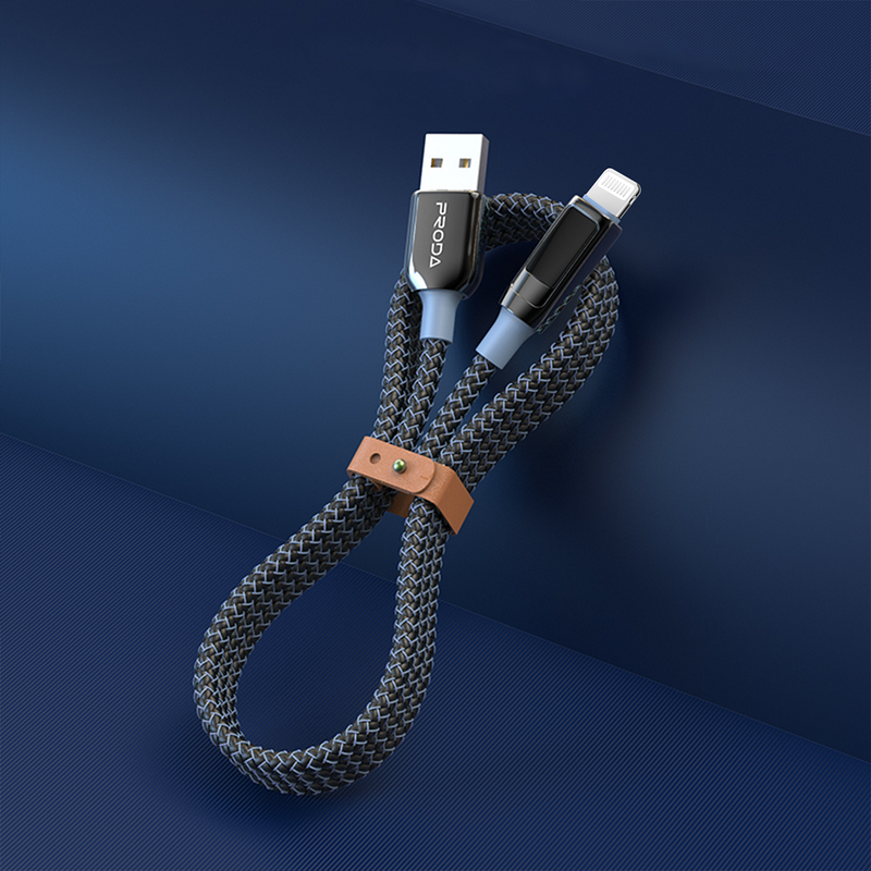 Câble USB Charge Rapide Lightning vers USB A Mâle 5V-2.4A 12W PD 1.2M