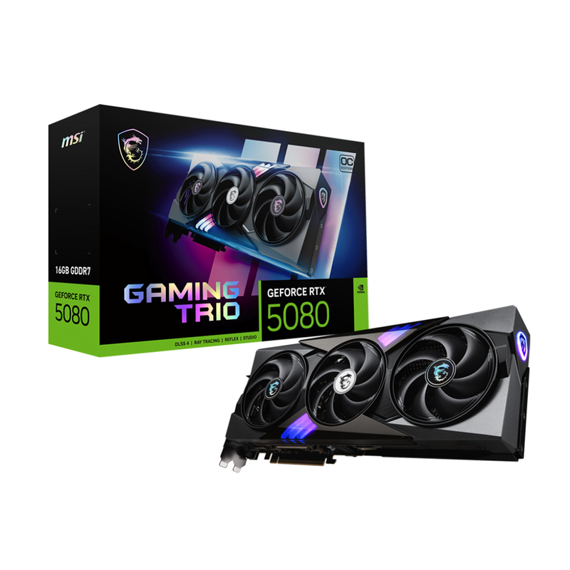 GeForce RTX 5080 - MSI Gaming Trio OC GDDR7 16GB | DIY Micro