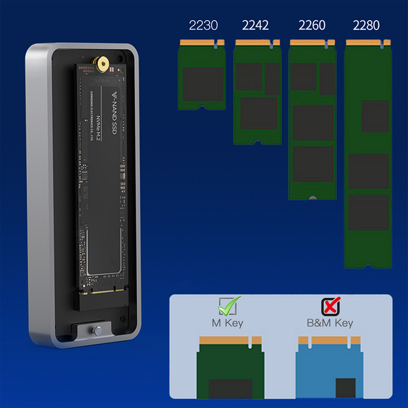 Stockage Mobile SSD Nvme 4TB - USB C 3.2 Gen2x2 20Gbps  | DIY Micro