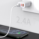 Kit Chargeur Prise Secteur Lightning Charge Rapide USB A 2.4A 12W | DIY Micro