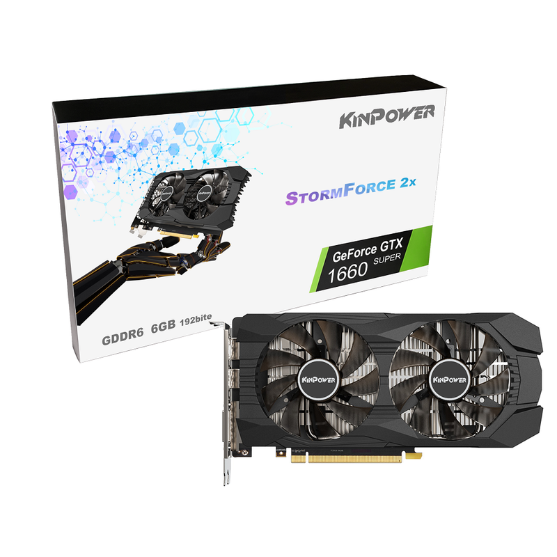 GTX 1660 Super - Kinpower Stormforce 2x GDDR6 6G  | DIY Micro