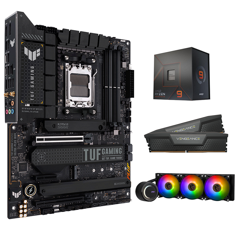 Kit d'évolution AMD Ryzen 9 7900X3D AM5 - X670E DDR5 WIFI 6E | DIY Micro