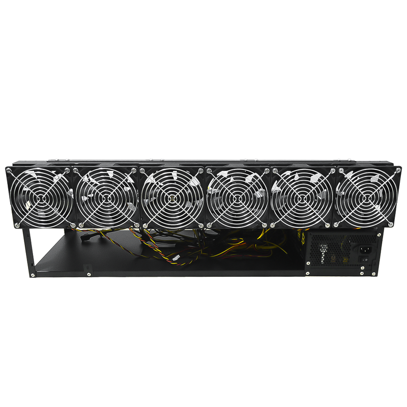 Rig Minage Plateforme Ouverte 2000W - 8 GPU RTX 4060 Ti | DIY Micro