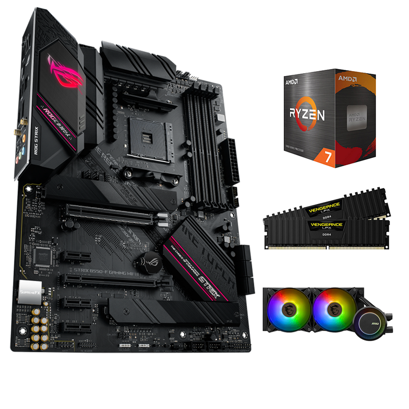 Kit d'évolution AMD 5800X3D - Rog B550-F Gaming Wifi II 64Go | DIY Micro