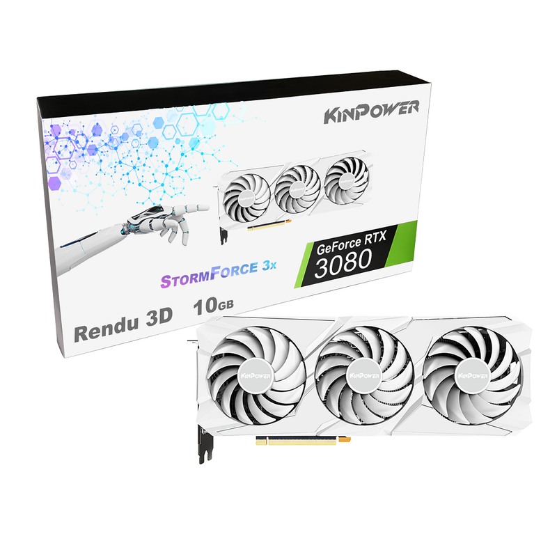 GeForce RTX 3080 - Kinpower StormForce 3x GDDR6X 10G | DIY Micro