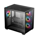 DEEPCOOL CG530 4F  - Châssis Moyen Tour en verre transparent | DIY Micro