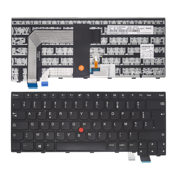 Clavier Azerty Français Rétro-éclairé Pour Lenovo Ideapad 330-17ICH - Neuf, Marque KINPOWER