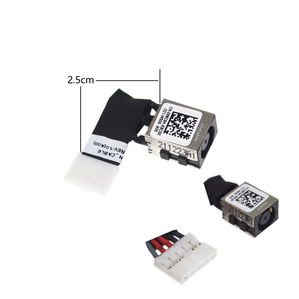 Connecteur DC Jack Pour Dell Precision 3520 - Marque KINPOWER, Référence DCDL048 - Neuf