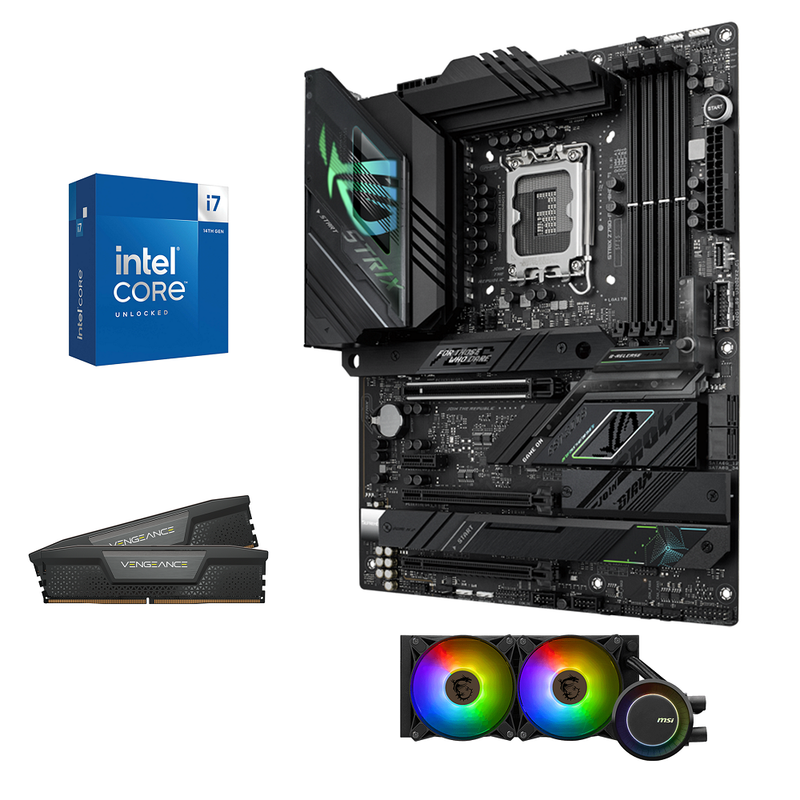 Kit d'évolution Intel Core i7-14700KF - ASUS Rog Z790-F Gaming | DIY Micro