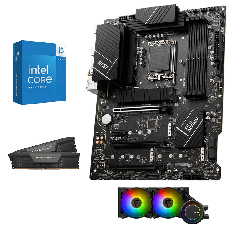 Kit d'évolution Intel Core i5-14600K - Z790-P Wifi D5 Sur Mesure | DIY Micro