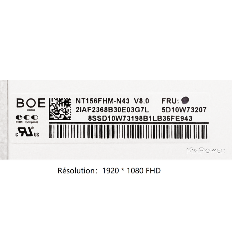 B156HTN06.2 - Écran d'ordinateur Portable | DIY Micro