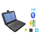 Etui de protection universel avec clavier azerty bluetooth rechargeable pour Tablettes 7-8'' - diymicro.fr