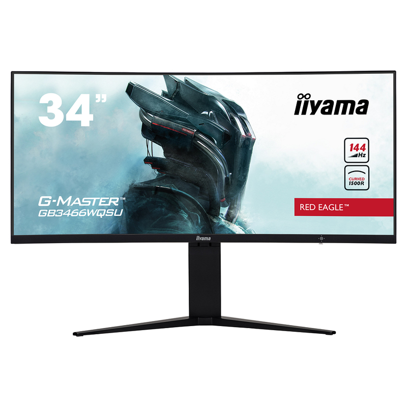 Moniteur iiyama G-Master Red Eagle GB3466WQSU 34' LED Incurvé HDR - diymicro.fr