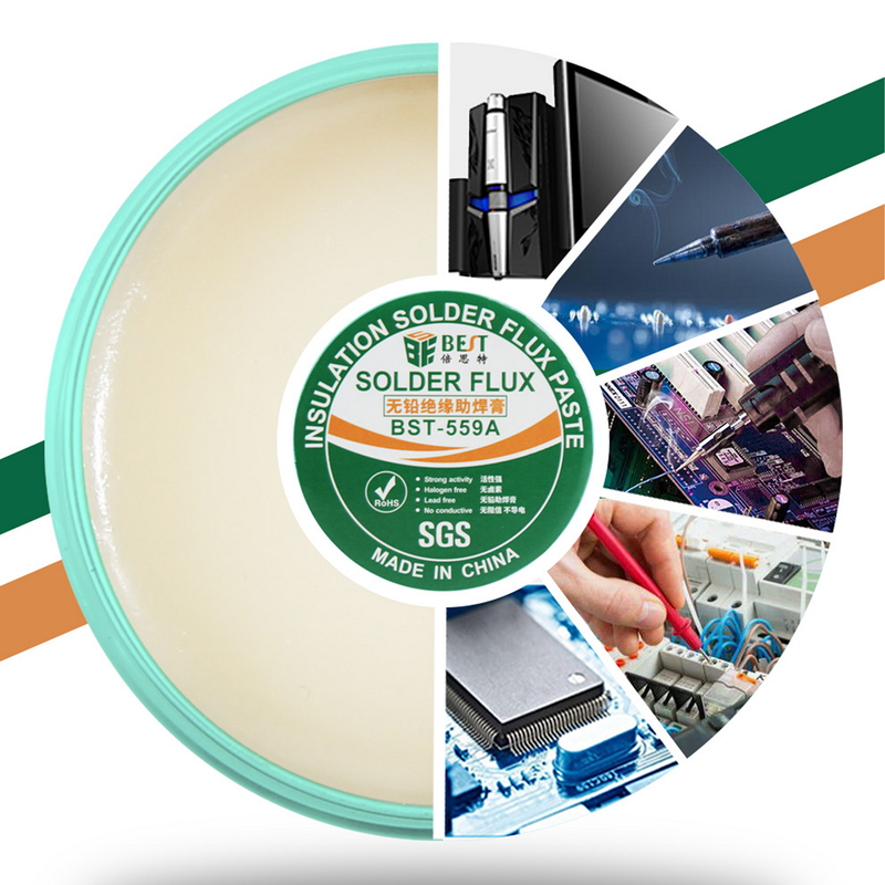 BST-559A Pâte à souder à flux isolé sans plomb sans halogène - diymicro.fr