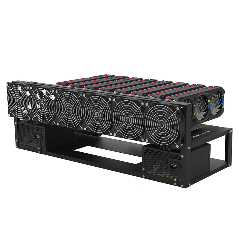 Cadre Rig Mining Ouvert Support 8 GPU Pour l'extraction Crypto Monnaie - diymicro.fr