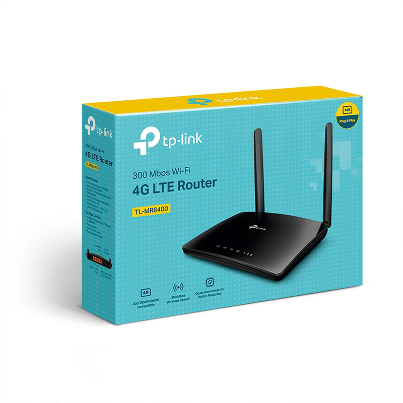 TP-Link TL-MR6400 4G LTE Routeur Wi-Fi 300 Mbps | DIY Micro