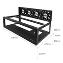 Cadre Rig Mining Ouvert Support 6 GPU Pour l'extraction Crypto Monnaie- diymicro.fr