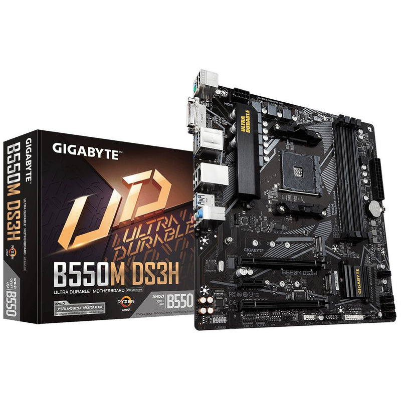 Carte Mère GIGABYTE B550M DS3H Pour Socket AMD AM4 - diymicro.fr