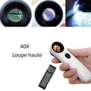 MG6B-1B Loupe à main LED 40 fois éclairage HD
