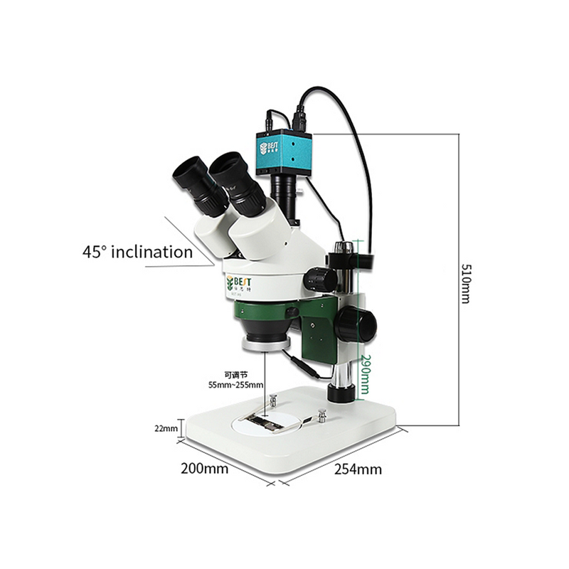 BST-X6 Caméra de microscope trinoculaire pour réparer la carte mère - diymicro.fr