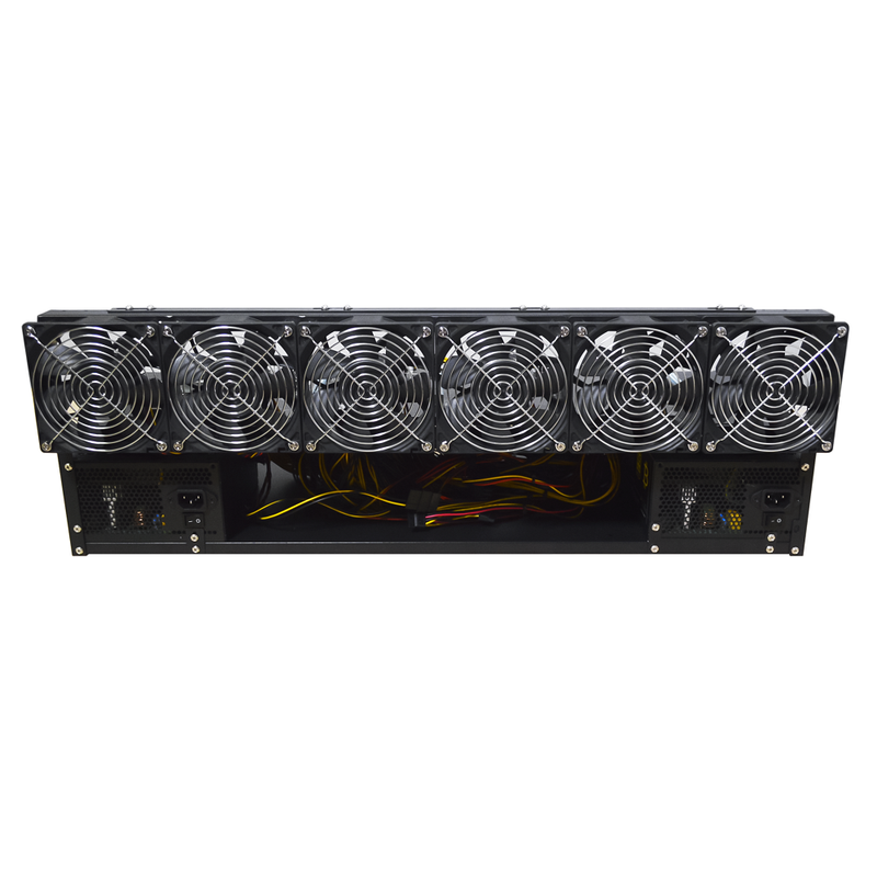 Open Air Rig Mining Sans GPU Avec Alimentation 3600W - 8G Ram - 480G SSD - 6 Fan Supporte Jusqu'à 8 GPU - diymicro.fr