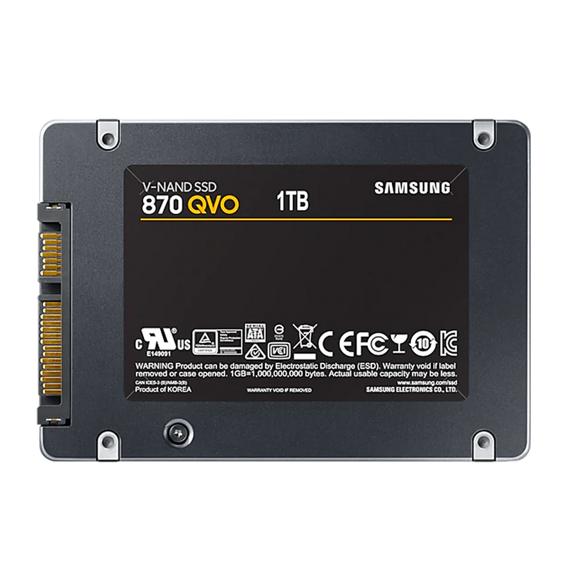 Disque Dur SSD 2.5' SATA III Samsung 870 Qvo 1TB SATAIII