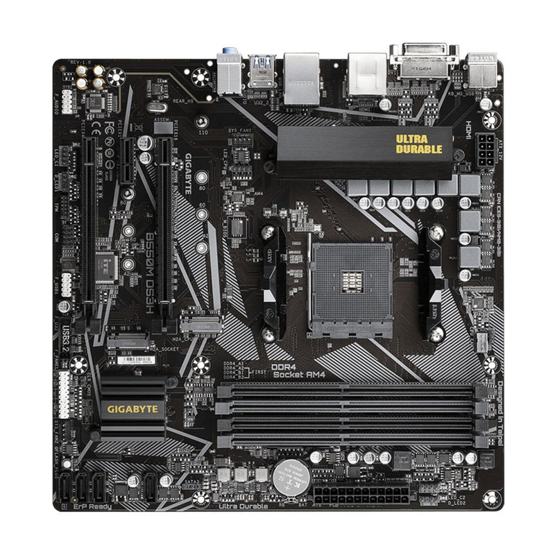 Carte Mère GIGABYTE B550M DS3H Pour Socket AMD AM4 - diymicro.fr