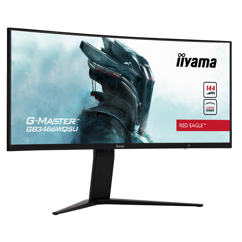 Moniteur iiyama G-Master Red Eagle GB3466WQSU 34' LED Incurvé HDR - diymicro.fr