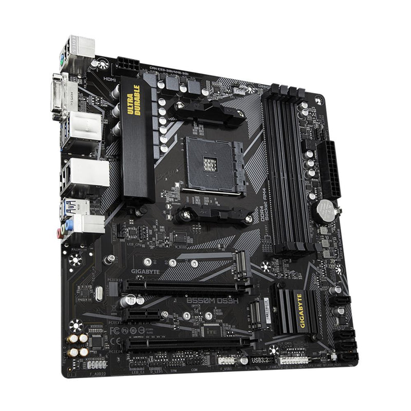 Carte Mère GIGABYTE B550M DS3H Pour Socket AMD AM4 - diymicro.fr