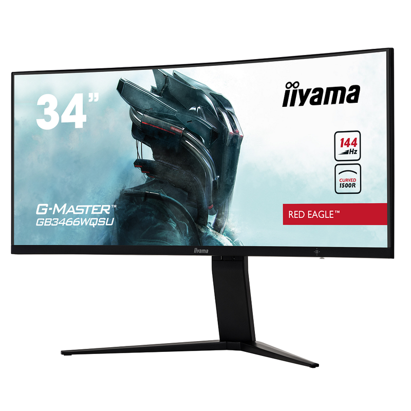 Moniteur iiyama G-Master Red Eagle GB3466WQSU 34' LED Incurvé HDR - diymicro.fr