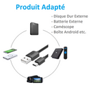 Kinpower Câble USB 2.0 A-Mini B Mâle Mâle 1.8M - diymicro.fr