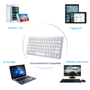Clavier Azerty Kinpower WB-8022 Bluetooth Design Touch ultra-slim sans fil - diymicro.fr