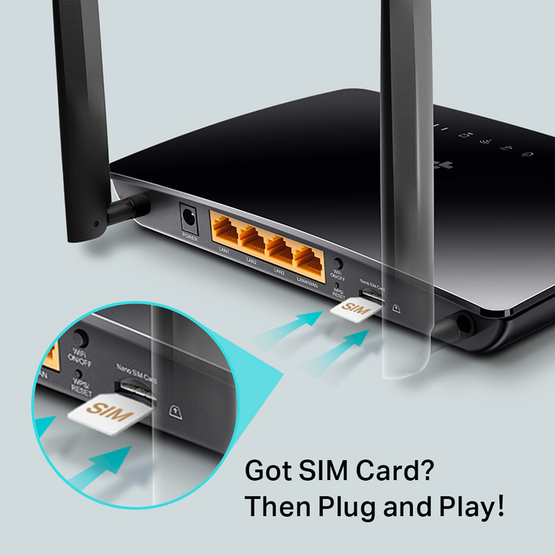 TP-Link TL-MR6400 4G LTE Routeur Wi-Fi 300 Mbps | DIY Micro