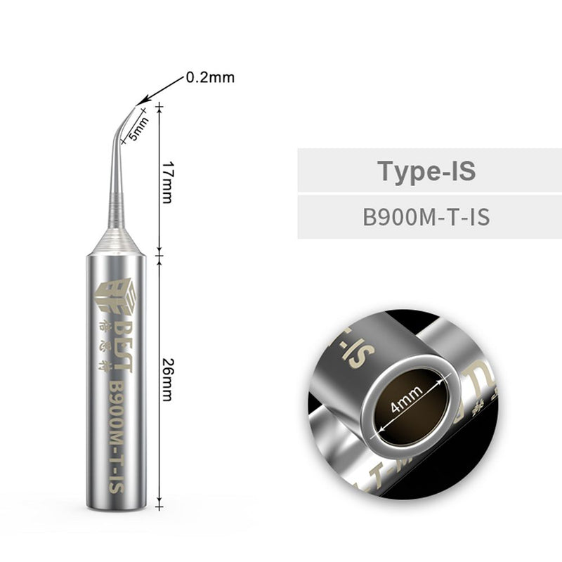 BST-B900M-T Lot de 2 pointes de fer à souder à fil volant en cuivre de 0,2 mm sans oxygène - diymicro.fr