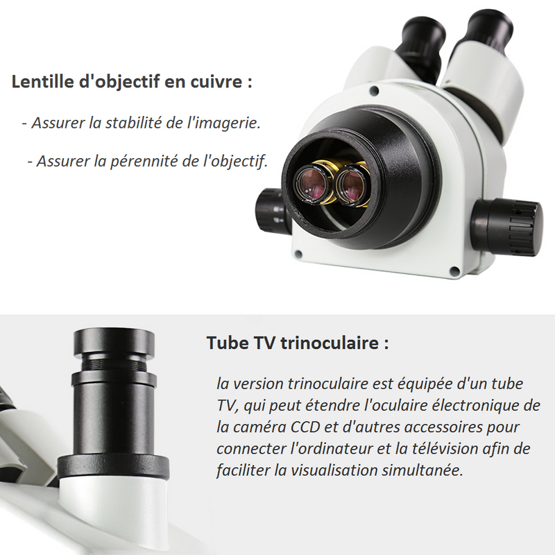 BST-X6 Caméra de microscope trinoculaire pour réparer la carte mère - diymicro.fr